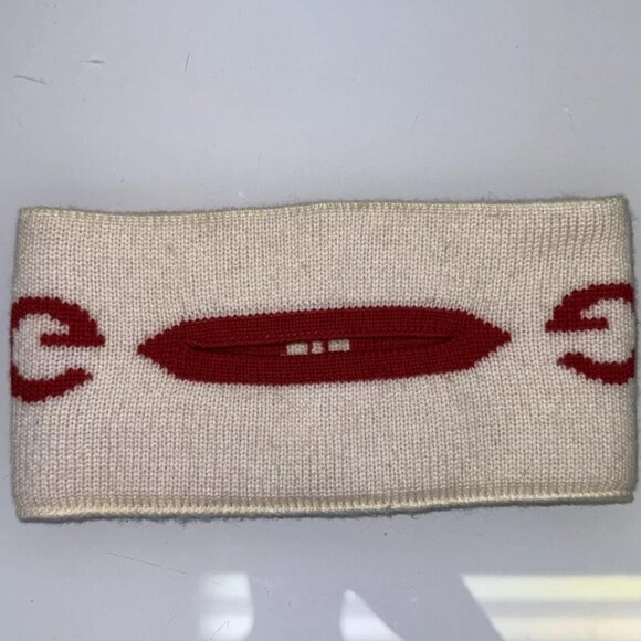 Rare 2018 Gucci Elasticated Wool Mask ivory/red - Picture 1 of 9